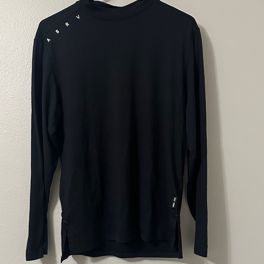 ASRV Men's Classic Black Long Sleeve Tee